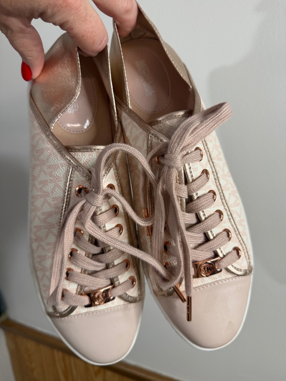 Michael Kors Rose Gold Sneakers
